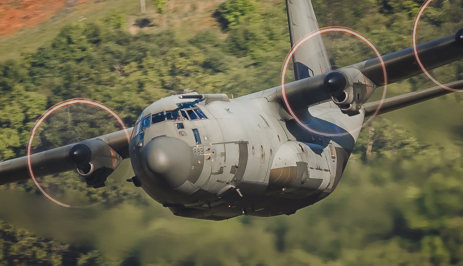 UK flypast to mark the retirement of the RAF Hercules