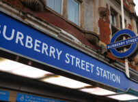 Tube trains are now departing from ‘Burberry Street’ station for London Fashion Week