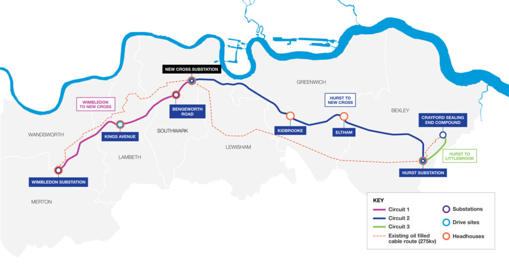 London Power Tunnels Map 0