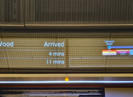 The Elizabeth line has been testing new train departure displays