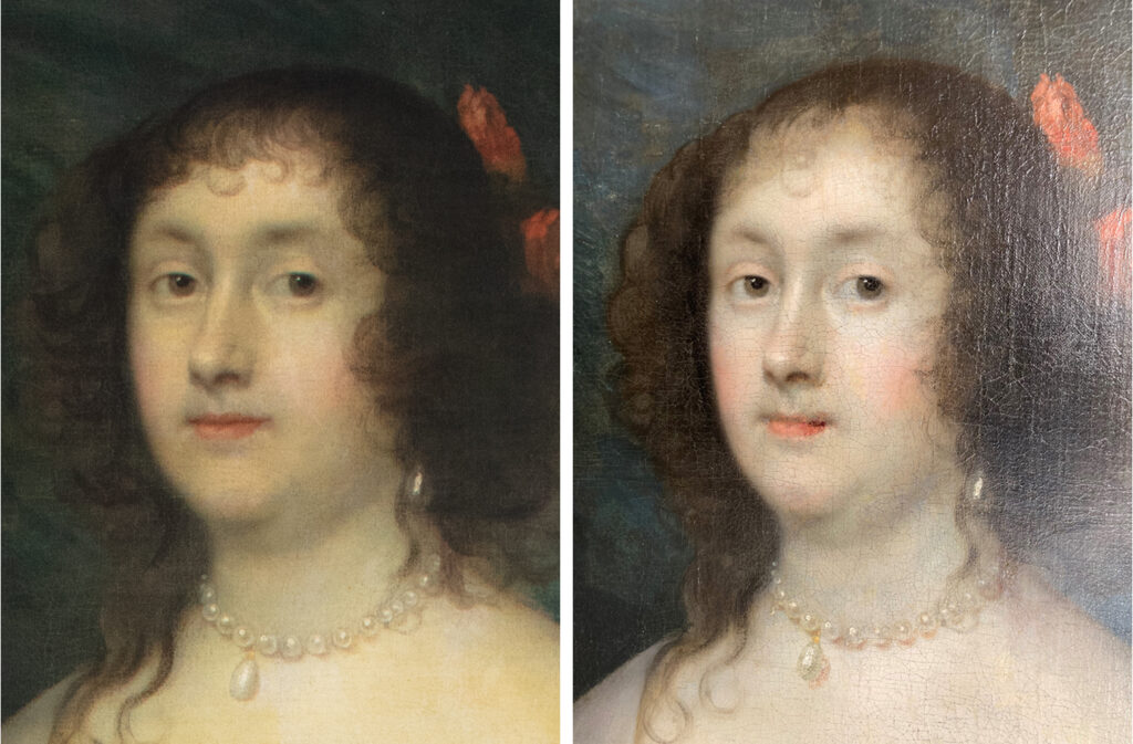 Diana Cecil before and after source English Heritage PR