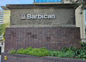 An unexpected discovery behind a Barbican sign