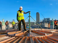 Former apprentice returns to complete the London Museum’s new copper clad roof
