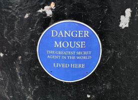 Spot the Danger Mouse Blue Plaque at Baker Street