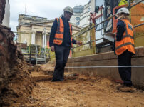 Saxon London remains found under the National Gallery