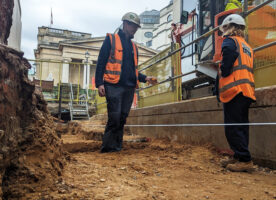 Saxon London remains found under the National Gallery
