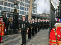 A helicopter and boats to perform a rare ceremony at the Tower of London