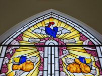 Holy Crispiness! Worship at a stained glass window shrine to fried chicken