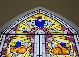 Holy Crispiness! Worship at a stained glass window shrine to fried chicken