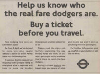 30 years of the penalty fare on the London Underground