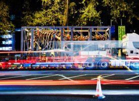 Overnight delivery for the Natural History Museum’s new Diplodocus skeleton
