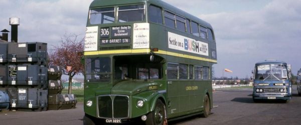 Vintage bus running day in Borehamwood