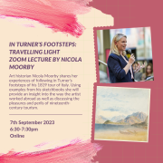 In Turner’s Footsteps: Travelling Light