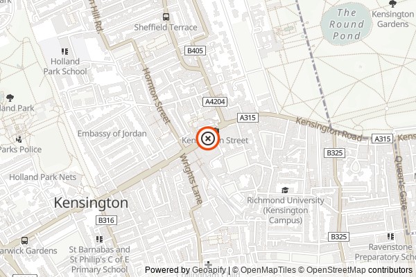 Map of Parsons Green